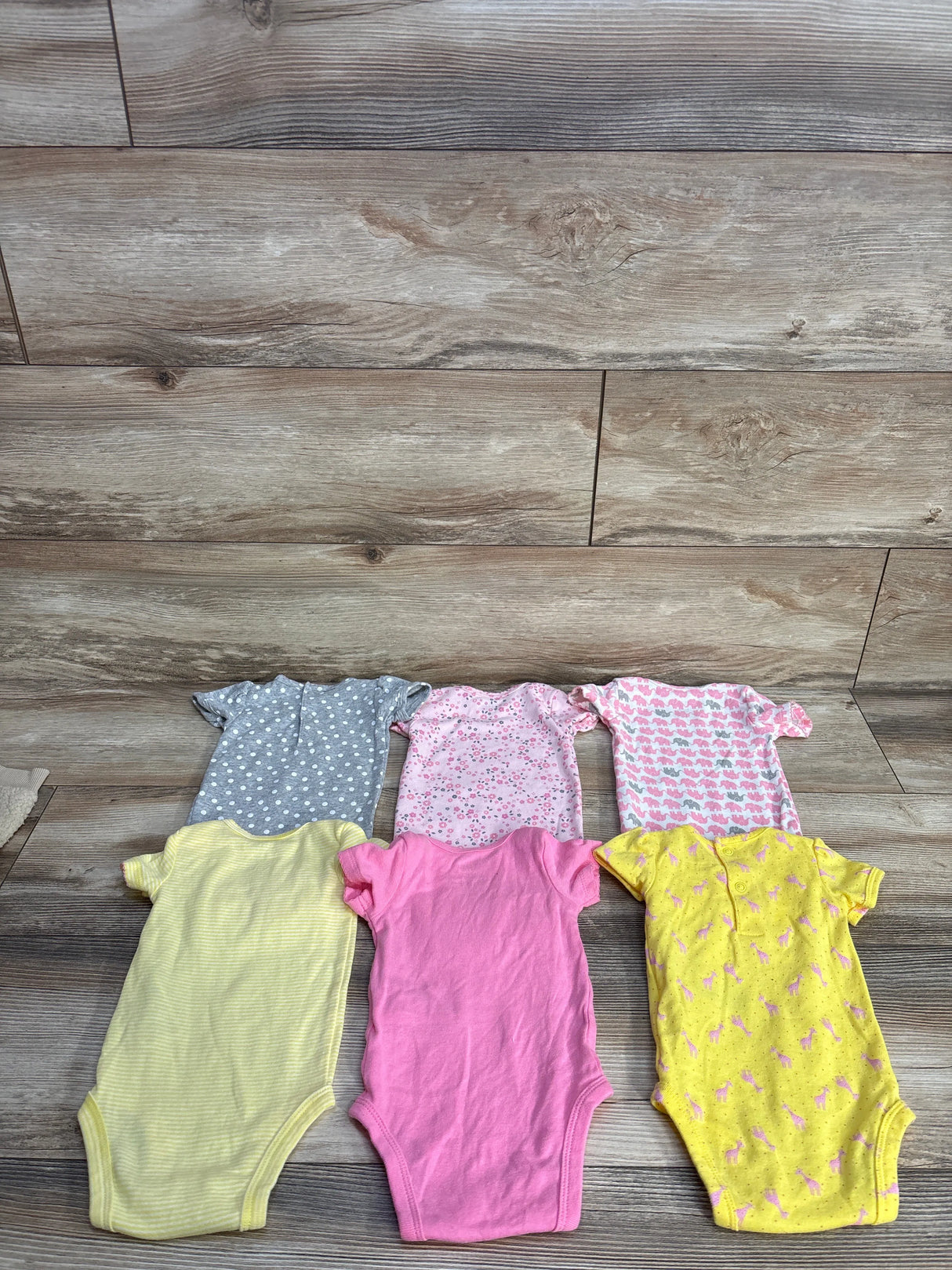 Simple Joys Bodysuits 6pk Yellow sz 0-3m