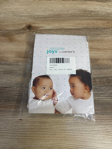 NEW Simple Joys Animal Print Bodysuit White sz 3-6m - Me n Mommy To Be