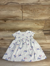 Carter's Butterfly Dress Grey sz 2T