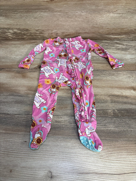 Posh P Unicorn Ruffle Footie Pink sz Newborn - Me n Mommy To Be
