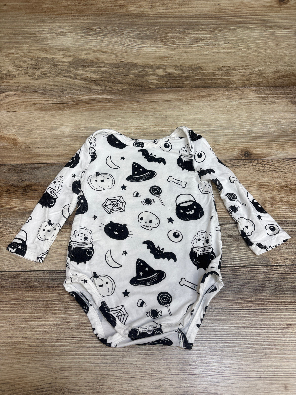 Angel Dear Bamboo Halloween Bodysuit White sz 3-6m