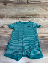 Carter's Button-Front Shortie Romper Green sz 18m