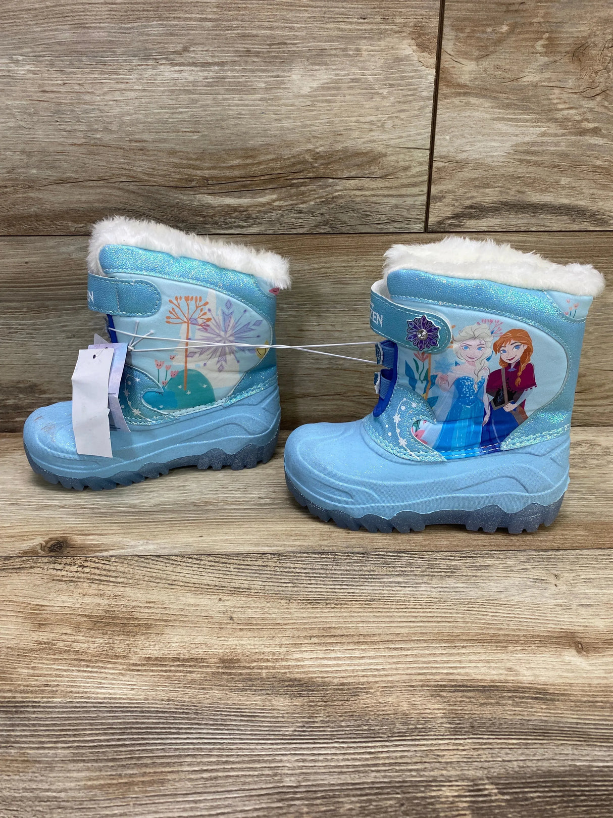 NEW Toddler Girls' Frozen Light-Up Winter Snow Boots sz 12c