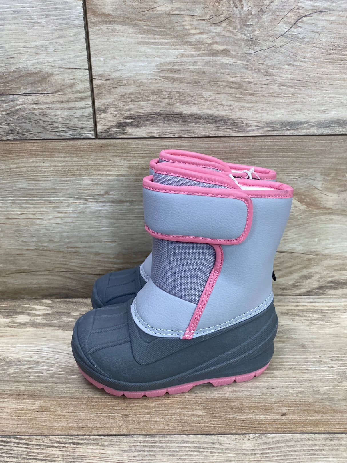 NEW Cat & Jack Girls' Grey Lenny Winter Snow Boots sz 7c