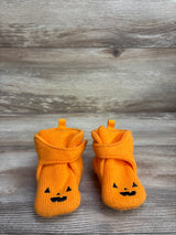 Cat & Jack Pumpkin Crib Booties Orange sz 3c