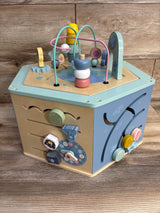 7 Sided Montessori Wooden Activity Cube, Space