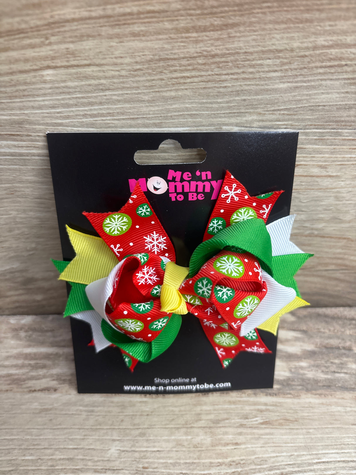 NEW Christmas Triple Layer Hair Bow Multicolor