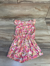 Btween baby Floral Tie Waist Romper Orange sz 12m
