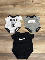 Nike 3pc Bodysuit Set White sz 3m
