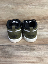 Air Jordan 1 Low ALT TD 'Black Toe Medium Olive' Sneakers sz 8c