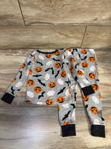 Trick Or Treat Sleep 2pc Pajama Set Grey sz 2T