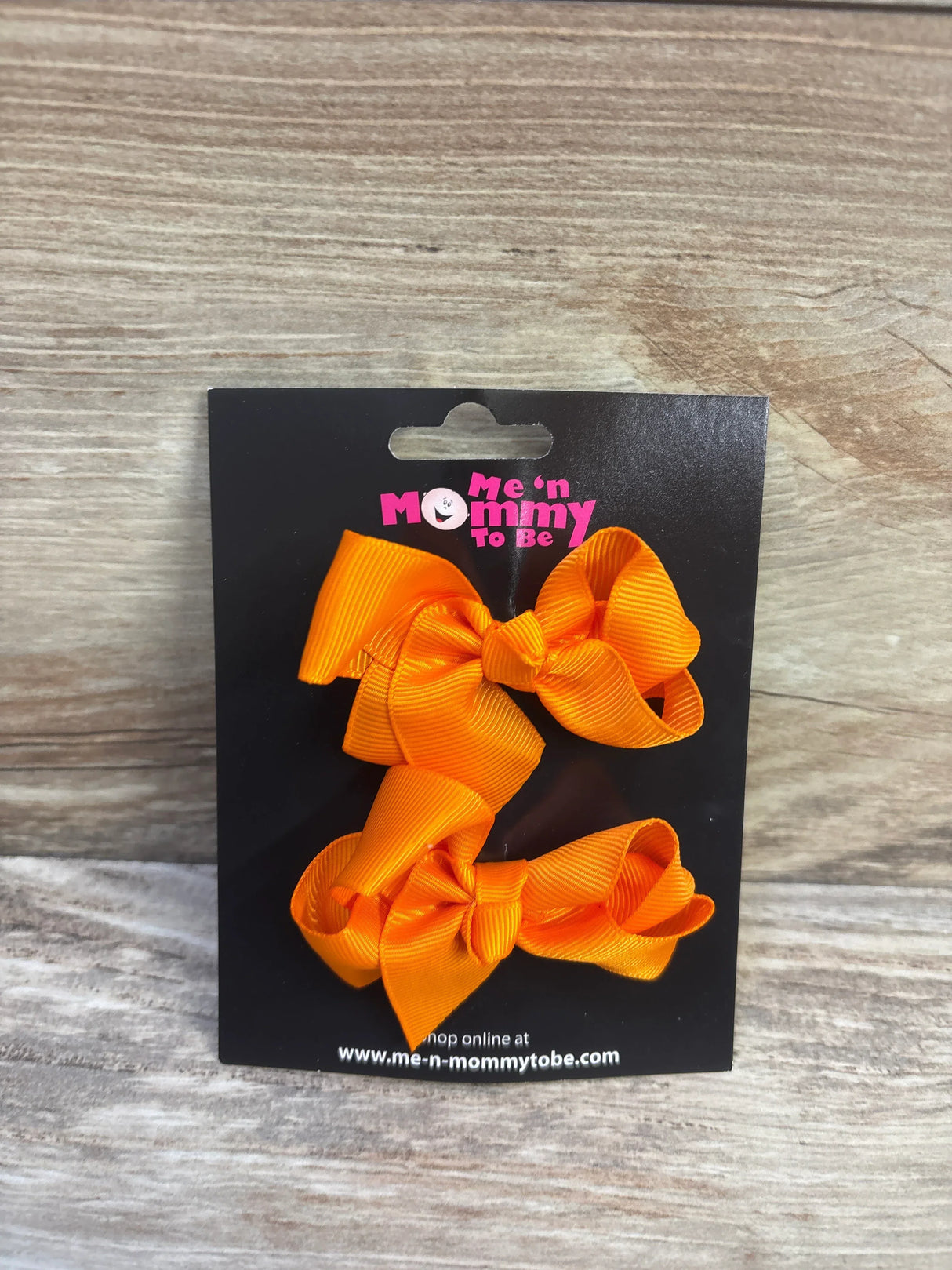 NEW Hair Bows 2pk Orange