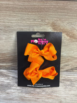 NEW Hair Bows 2pk Orange