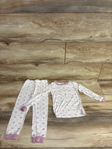 Milkberry 2pc Snowflake Pajama Set White sz 3T