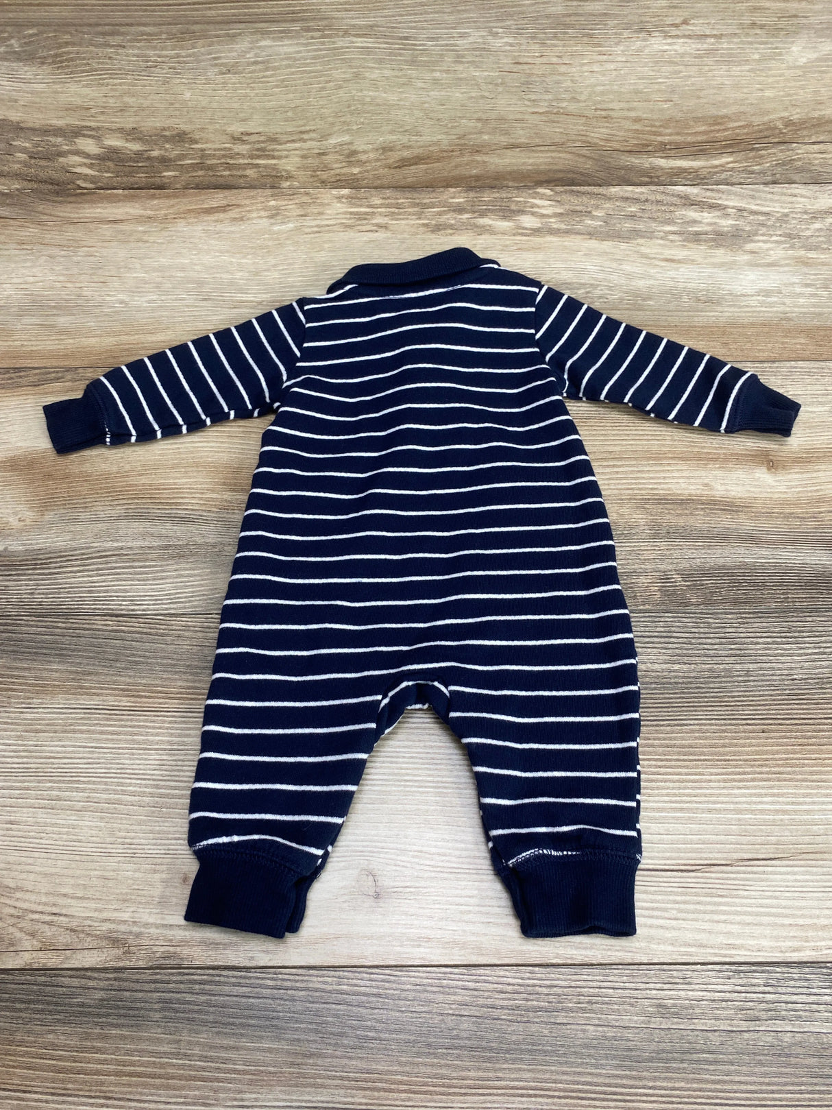 Carter's Striped Polo Coverall Navy sz 3m