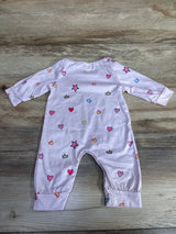 Heart Unicorn Coverall Pink sz 1-3m