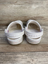 Crocs Classic Glitter Clogs Ivory sz 7c