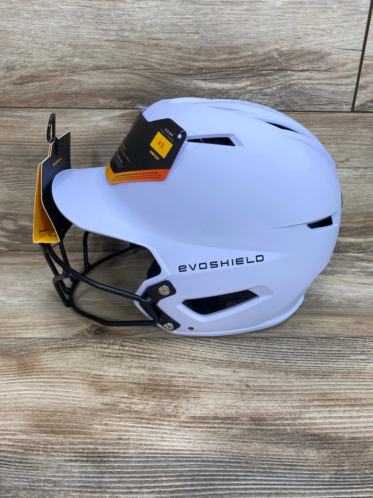 NEW Evoshield XVT 2.0 Matte Batting Helmet with Facemask White sz XS (6 1/2")