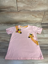 Embroidered Giraffe Shirt Light Pink sz 5T