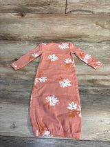 Carter's Floral Sleeper Gown Peach sz 3m