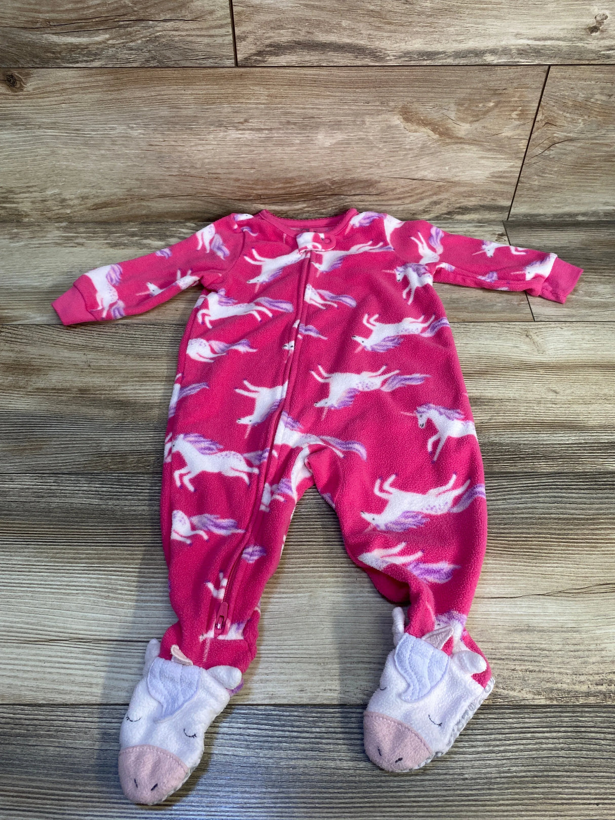 Carter's Unicorn Print Blanket Sleeper Pink sz 9m