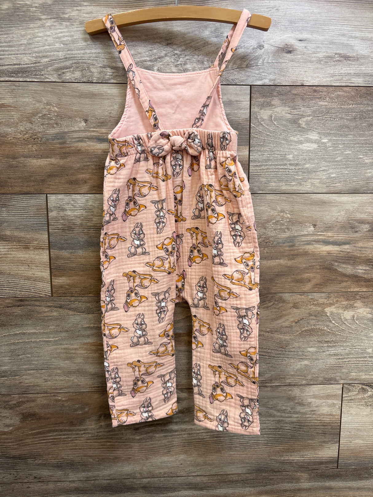 Disney Baby Bambi Gauze Jumpsuit Peach sz 24m