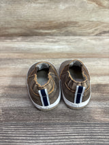 Robeez Lenny Loafer Crib Shoes Brown sz 3c