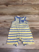 NEW First Impressions Striped Henley Shortie Romper Yellow sz 12m