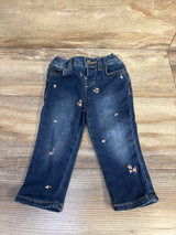 Cat & Jack Embroidered Skinny Jeans Blue sz 18m