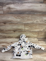 Disney Mickey & Friends Sherpa Zip Sweatshirt Beige sz 3T