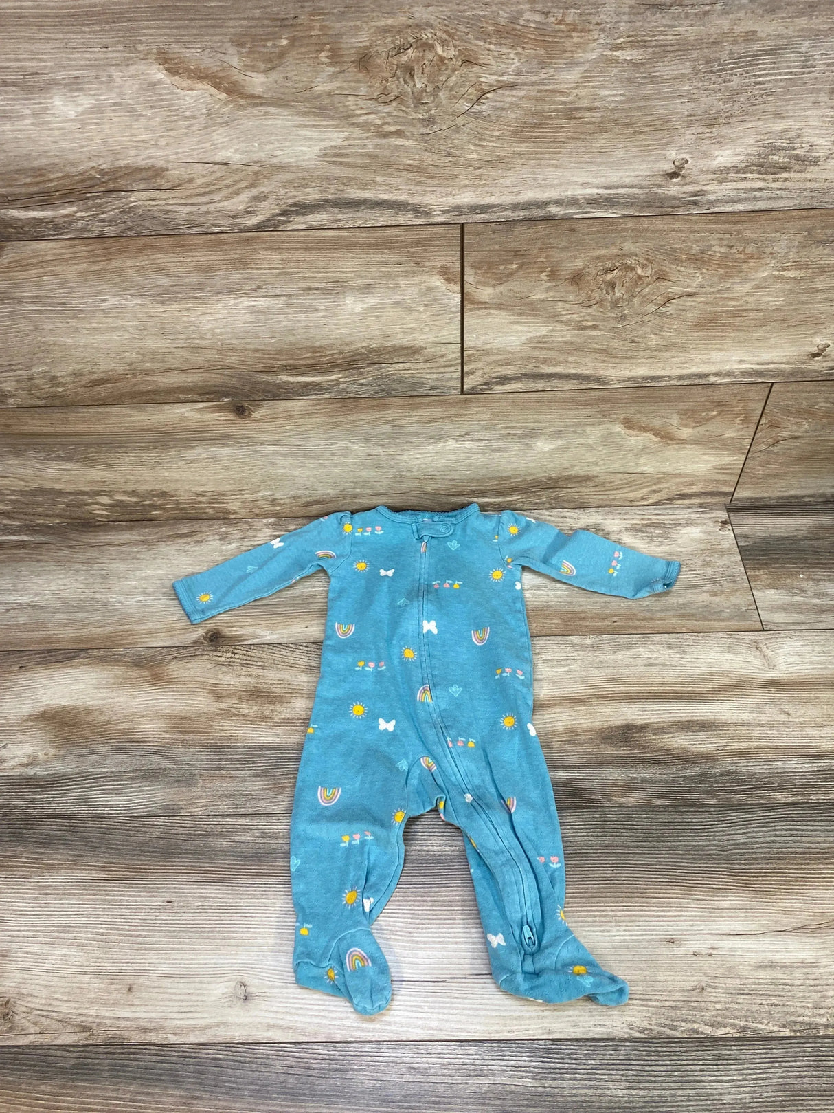 Carter's Patterned Sleeper Teal sz 9m