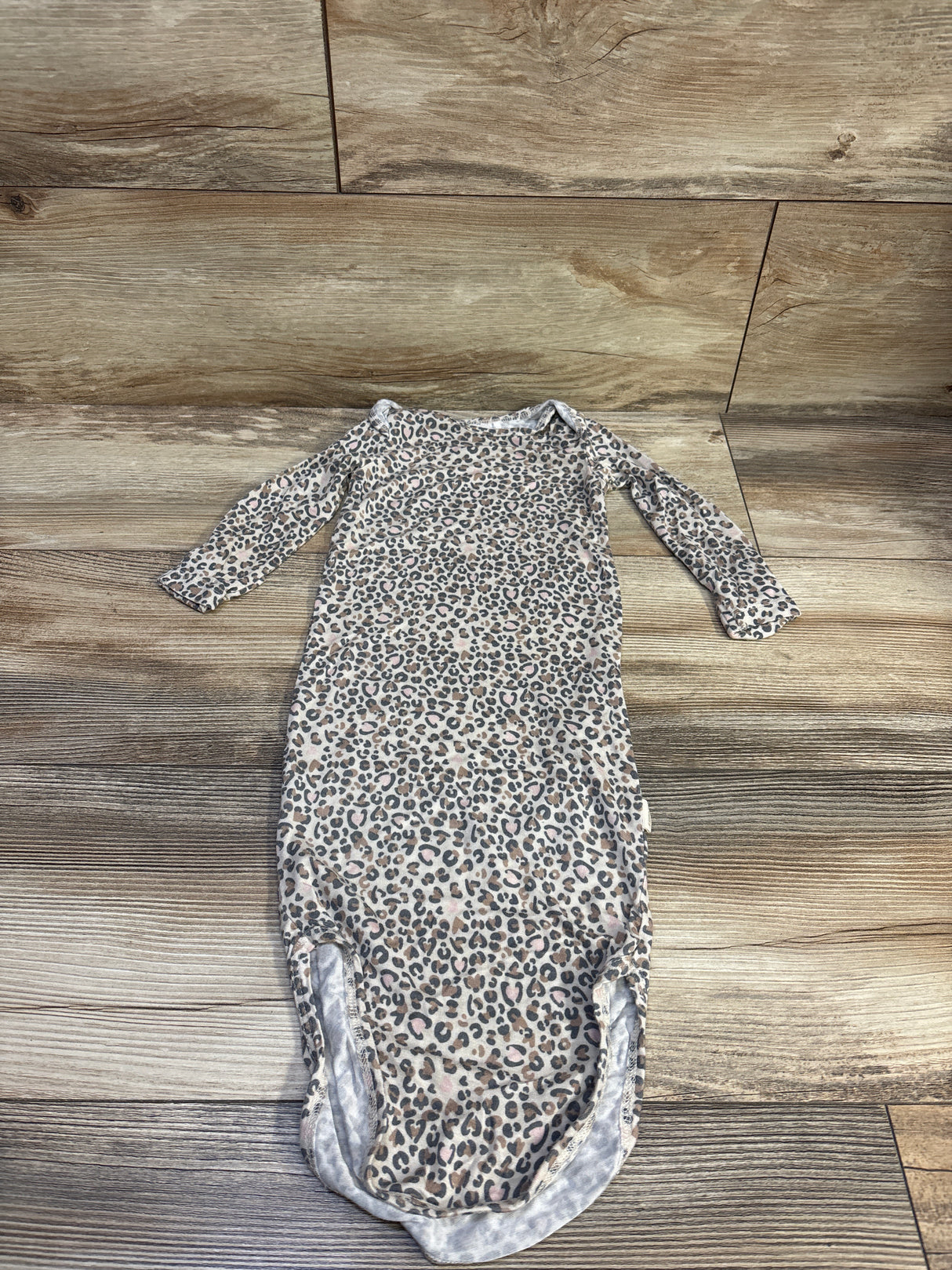 Huggies Leopard Print Viscose Sleep Gown Tan sz 3m