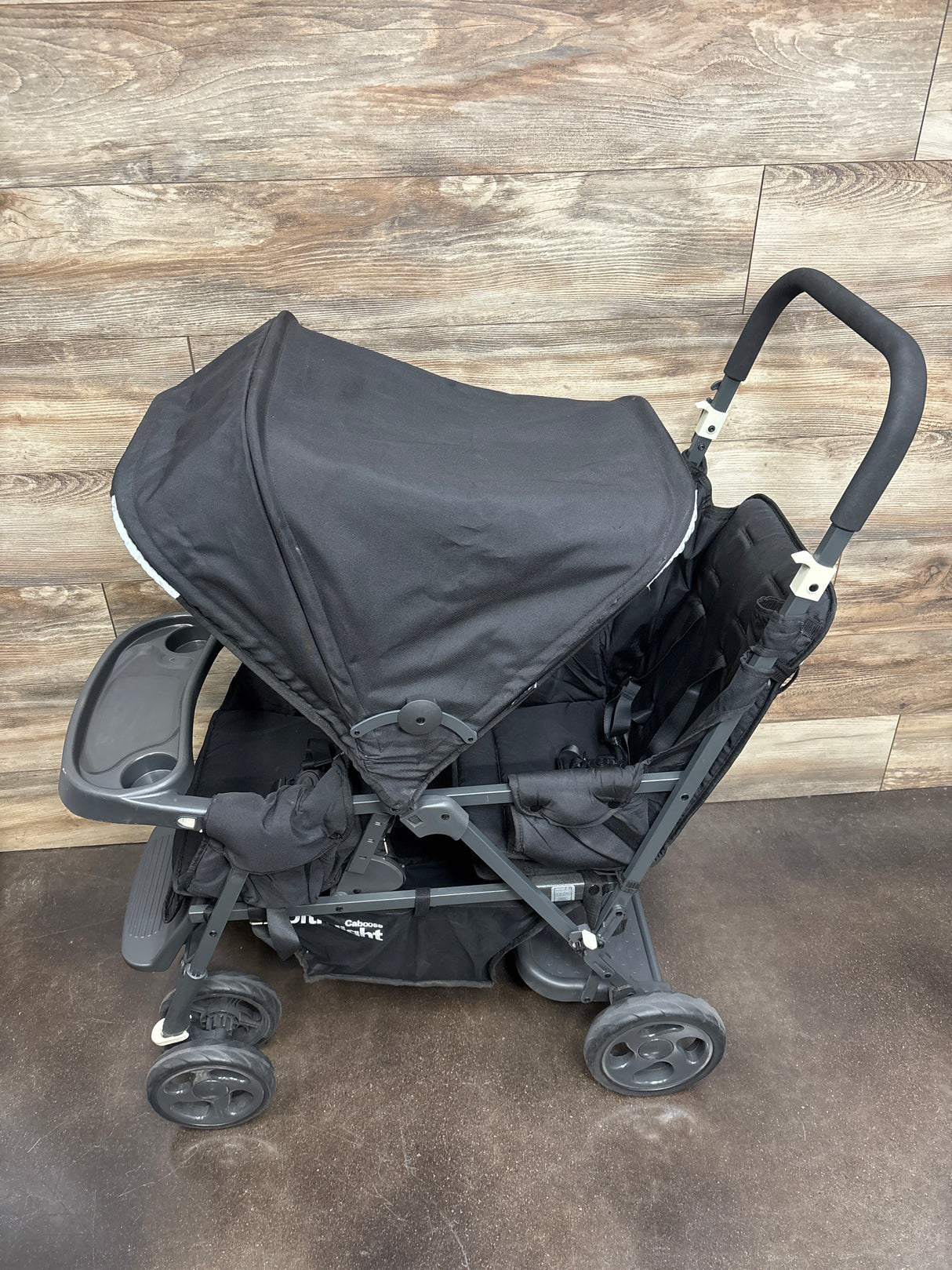 Joovy Caboose Ultralight Sit and Stand Double Stroller Black