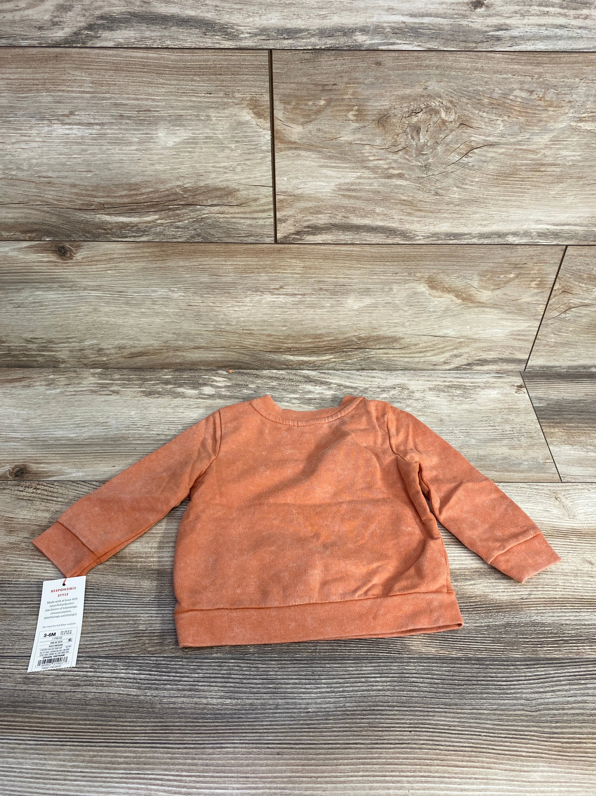 NEW Cat & Jack Sweatshirt Orange sz 3-6m