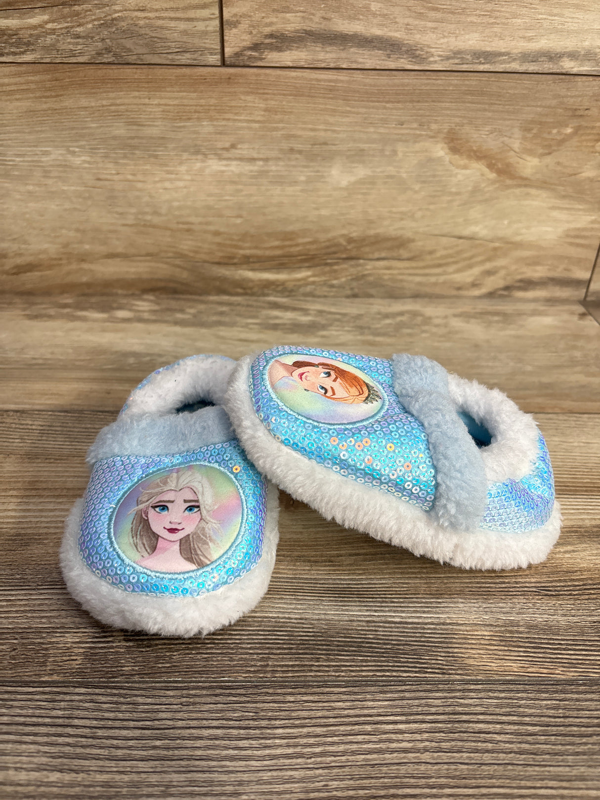 Disney Frozen Sequin Slippers sz 7/8c