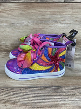 NEW Jojo Siwa Star Swirl Athletic High Top Sneaker Purple Sz 9c