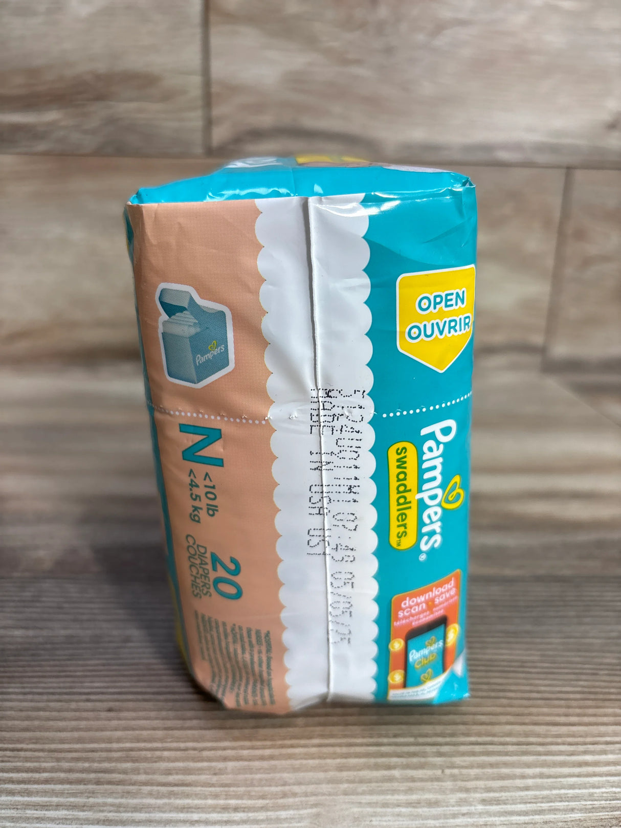 NEW Pampers Swaddlers Diapers 20Ct, sz Newborn