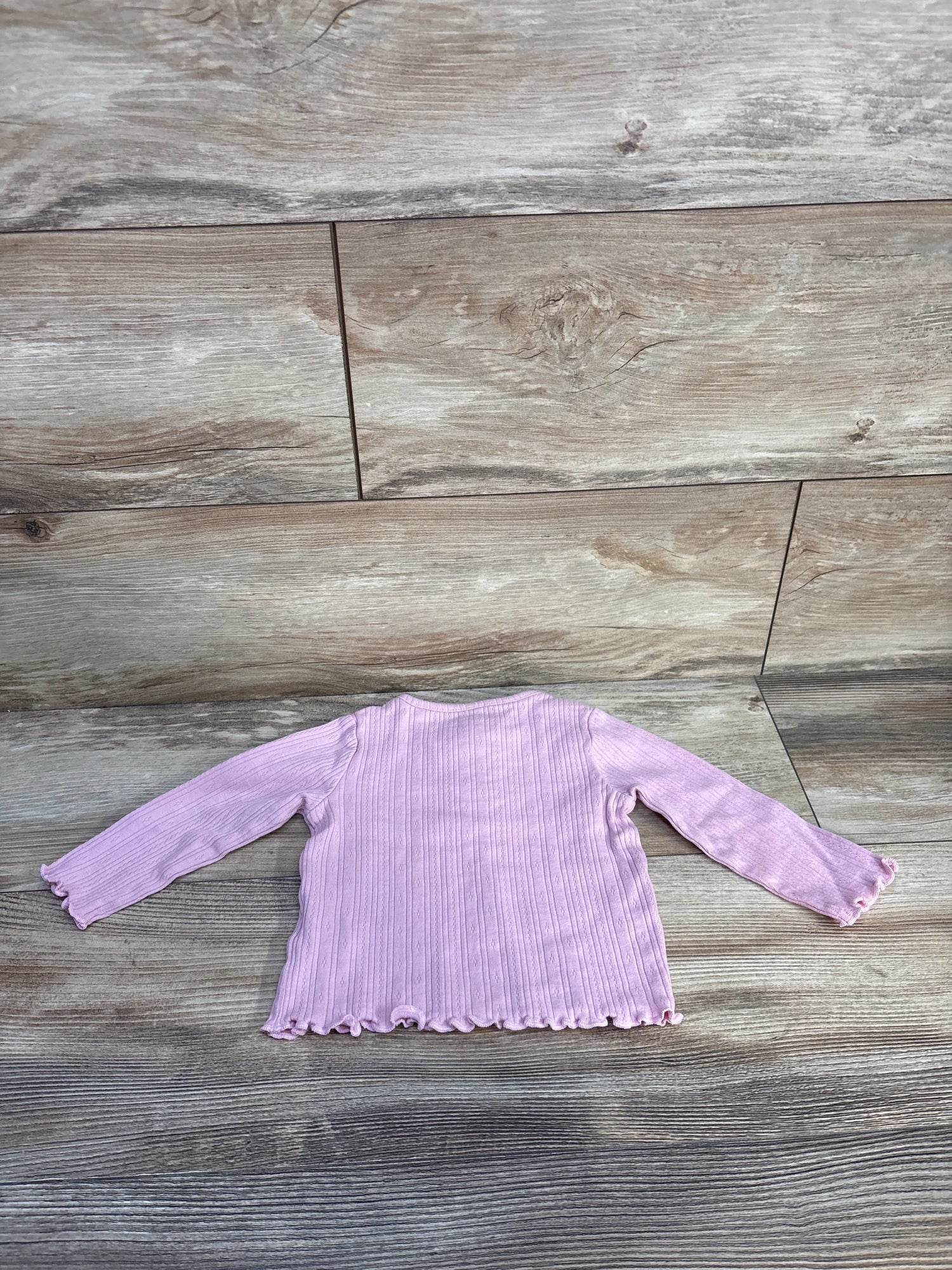 Topomini Ribbed Henley Shirt Pink sz 3-6m