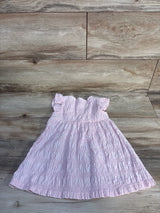 Topomini Striped Textured Dress Pink sz 12-18m