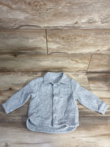 Baby Gap Quilted Button Up Shirt Grey sz 3T