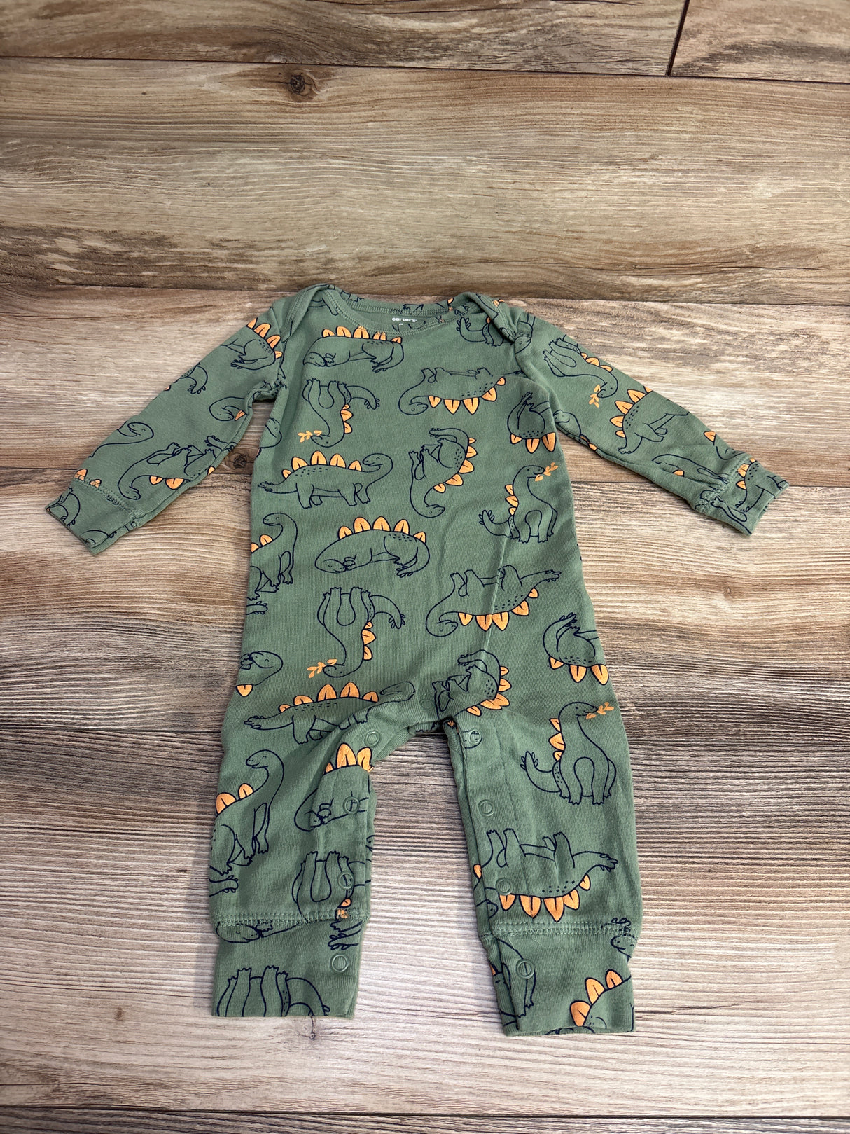 Carter's Dinosaur Coverall Olive sz 9m