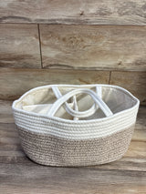 XUANGUO Large Cotton Rope Diaper Caddy Organizer Basket
