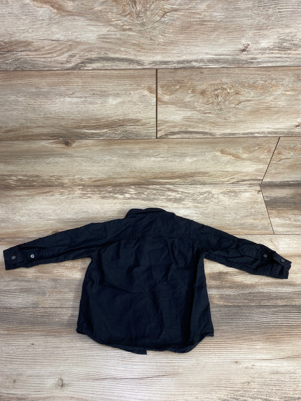 Children's Place Button Down Shirt Black sz 12-18m