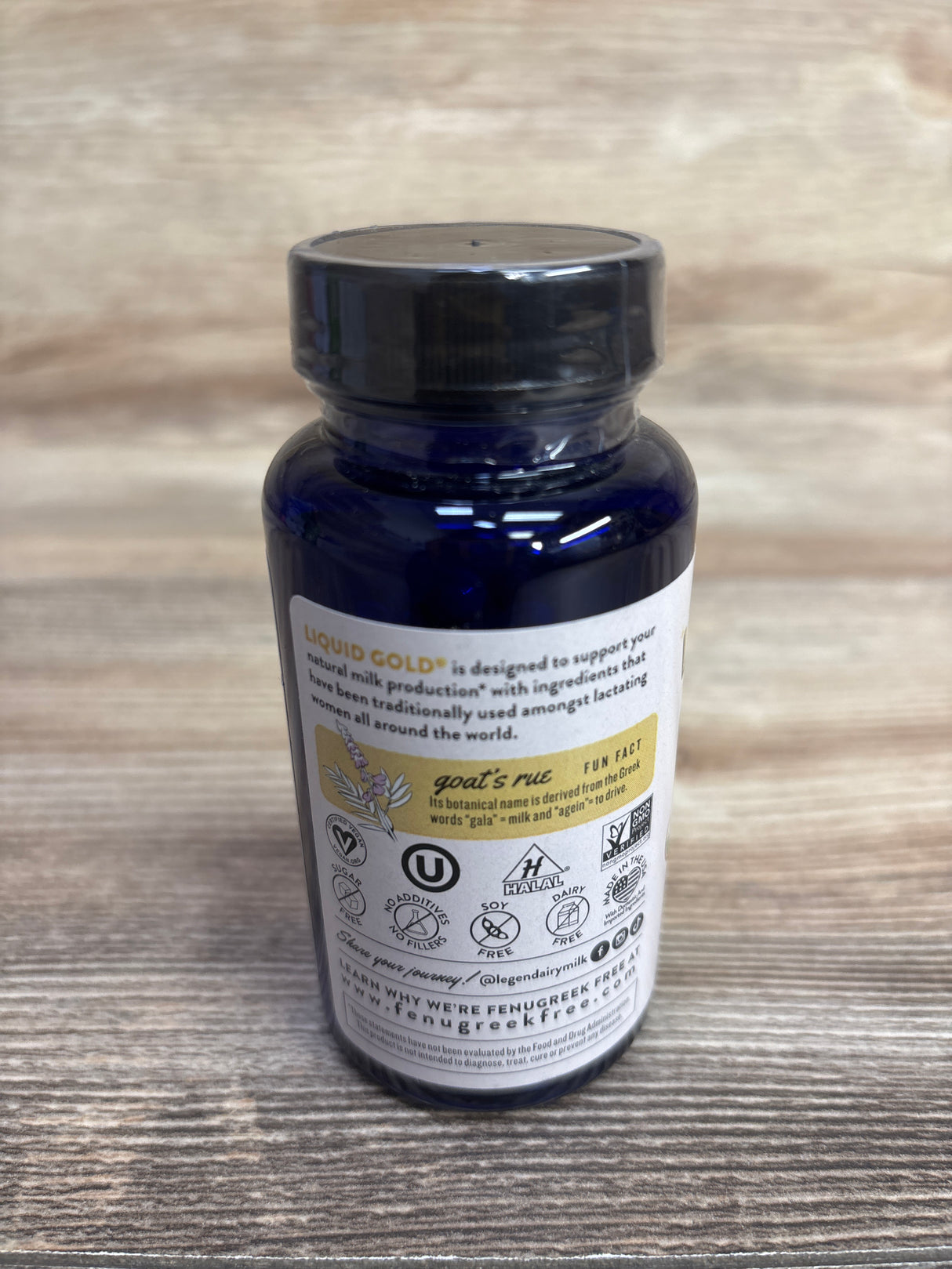 NEW LegendaryMilk Liquid Gold Lactation Vegan Supplement Capsules 60ct.