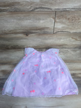 Cat & Jack Floral Embroidered Dress Purple sz 2T