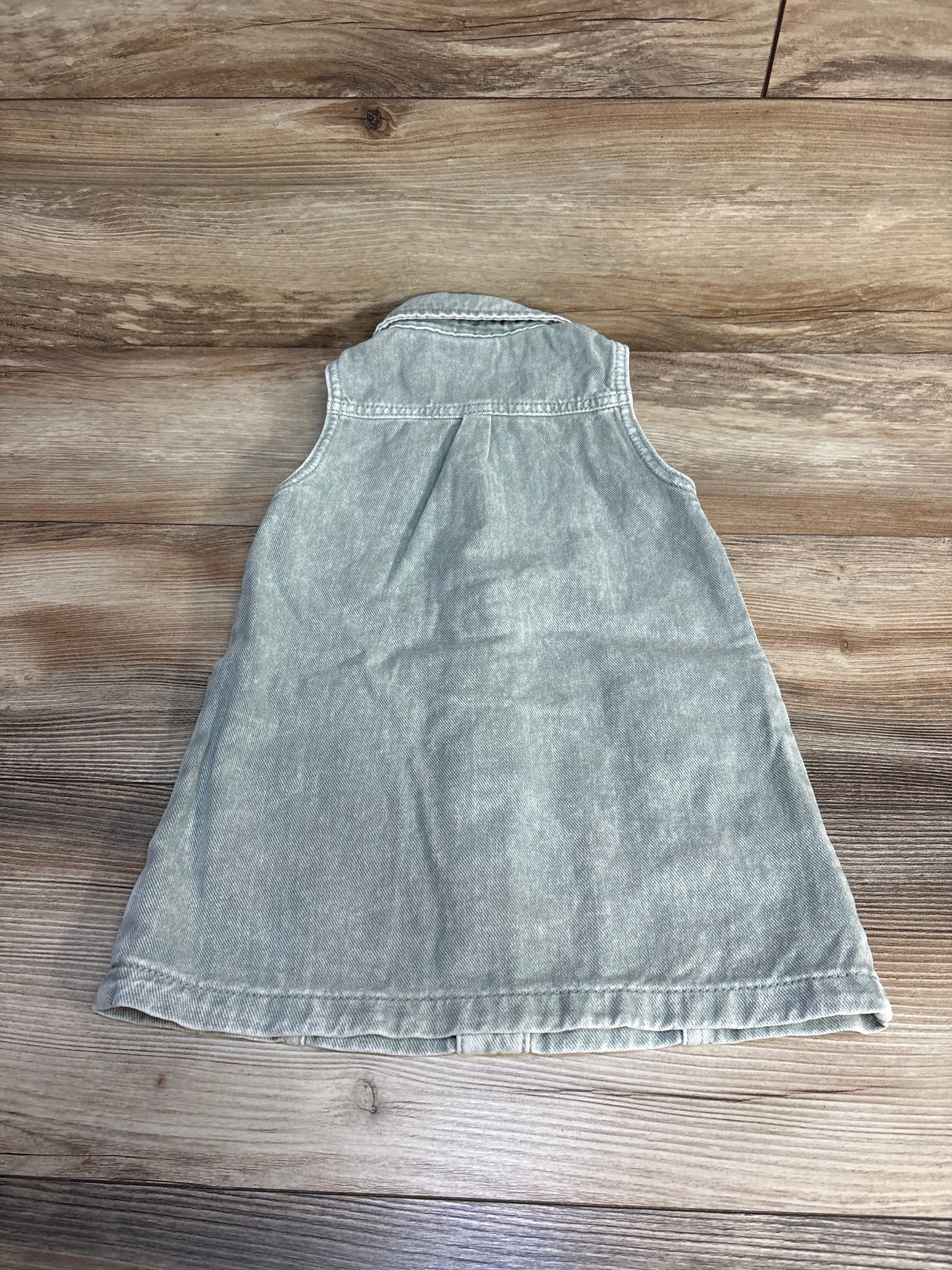 Cat & Jack Sleeveless Denim Dress Green sz 2T