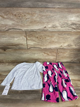 NEW Just One You 2pc Pajama Set Penguin Grey sz 18m