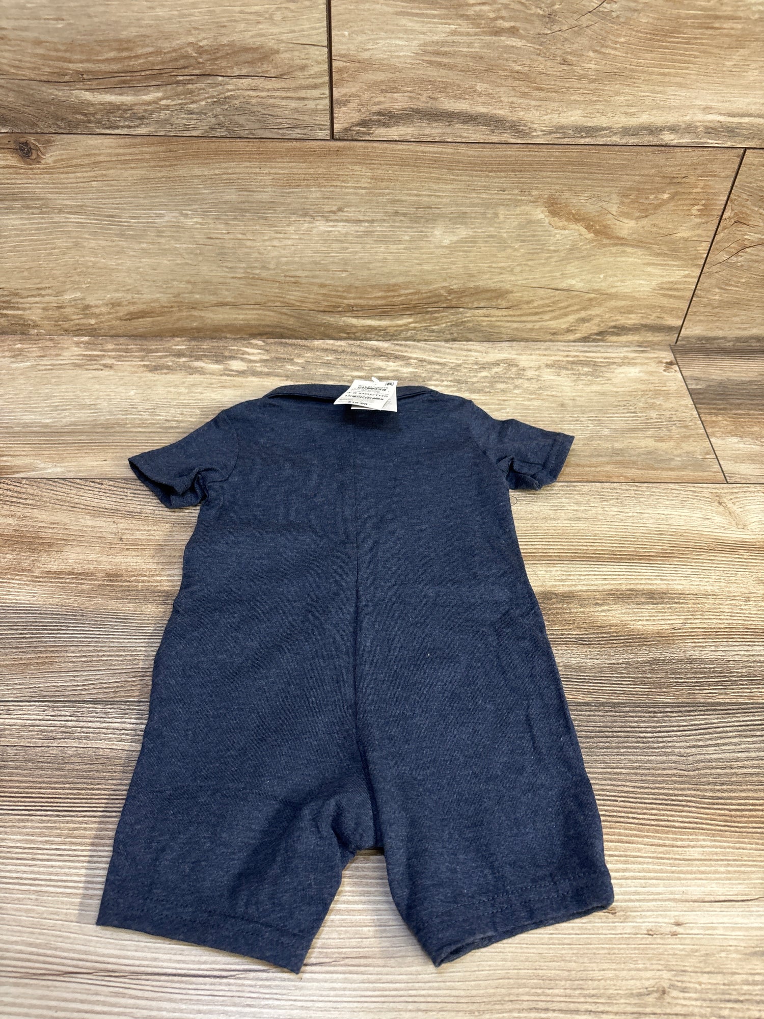 NEW First Impressions Polo Shortie Romper Blue sz 3-6m