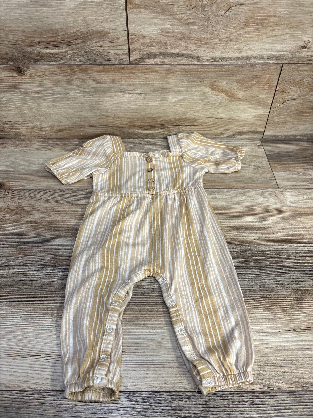 Jessica Simpson Striped Jumpsuit Beige sz 12m