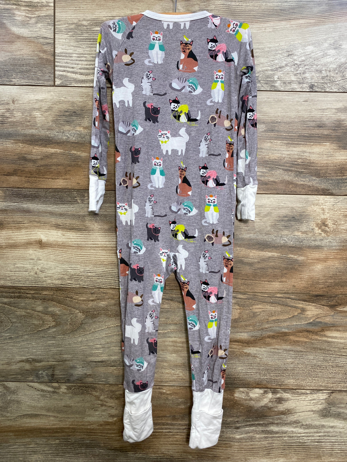 Little Sleepies Cozy Cats Zippy Gray sz 18-24m